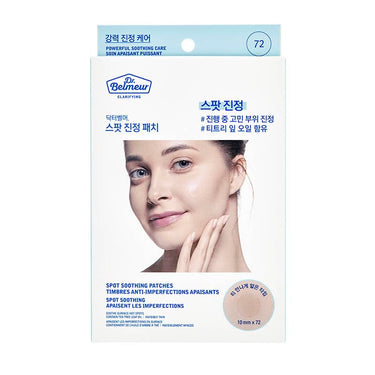 The Face Shop Dr.Belmeur Derma Acne Patches, 72 Hydrocolloid Waterproof Patches | For Active Surface Acne | Absorbs Pimple Overnight | For All Skin Types